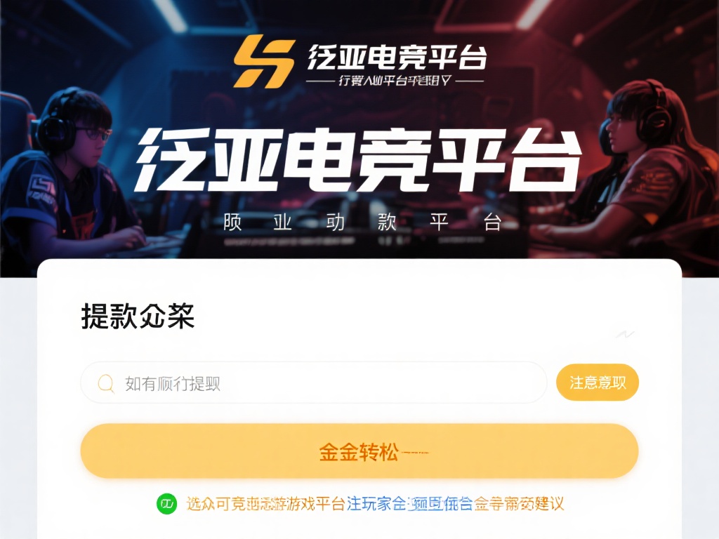 如何顺利提现是广大电竞爱好者在选择游戏平台时的重要